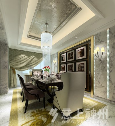 裝飾裝修,歐式新古典風格,餐廳裝修,裝修設計,裝修效果